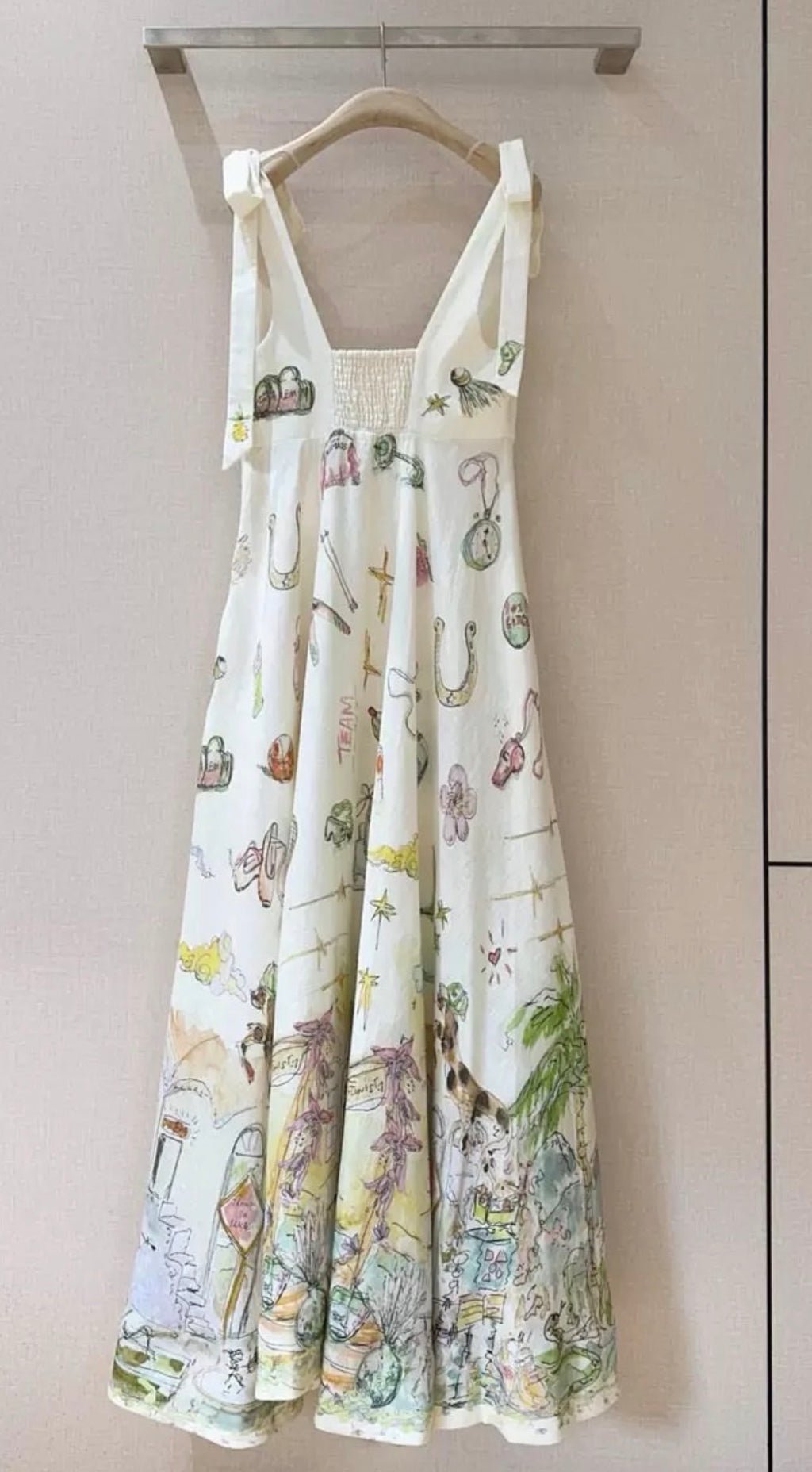 Perzoni Illustrated Maxi Dress