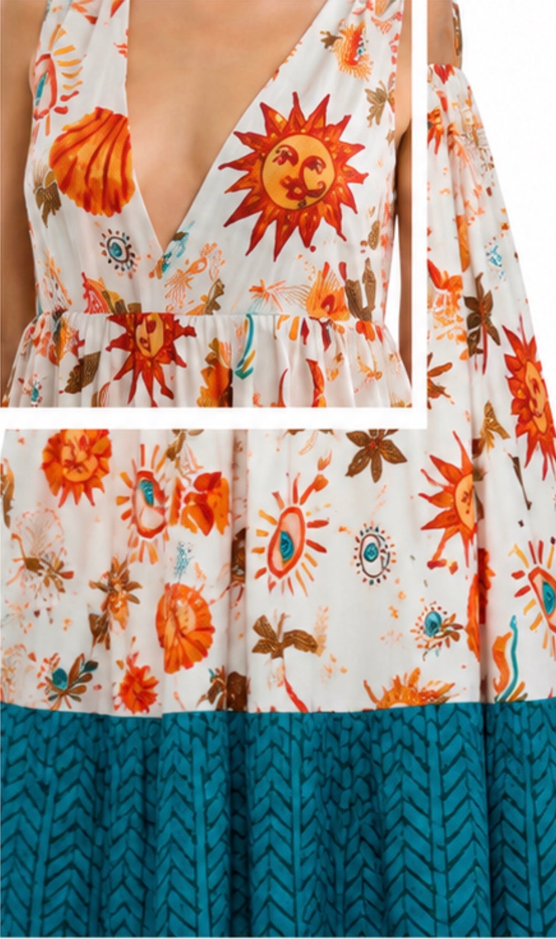 Vicolo Italian Cotton Maxi Dress
