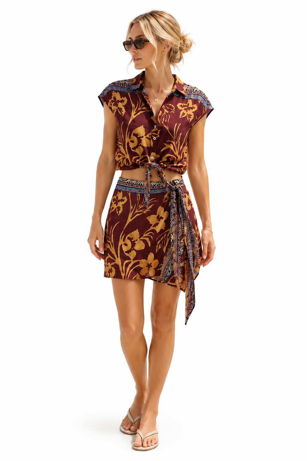 Vicolo Jungle Print Cotton Set